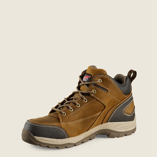 Red Wing Mens Truhiker - 5-inch Safety Toe - Hiking Boots Brown - 5146ZYSDL